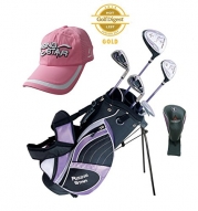 Paragon Rising Star Girls Kids Golf Clubs Set / Ages 8-10 Lavender With Free Golf Gift / Right-Hand